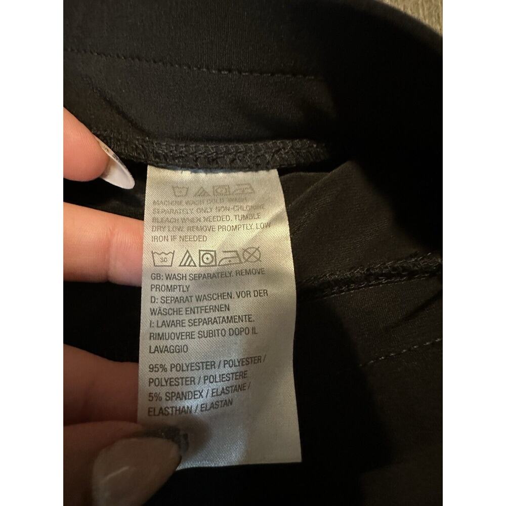 Susan Graver Black Dress Activewear Pull On Pants Button Snaps XSP Extra Small P - Picture 6 of 7